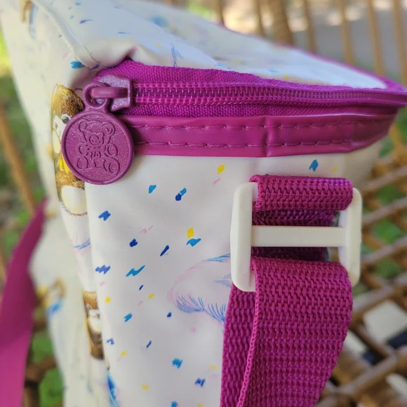 Vintage 1996 Ross Pediatrics Similac Insulated Baby Diaper Bag Teddy Bear Purple - Picture 4 of 10